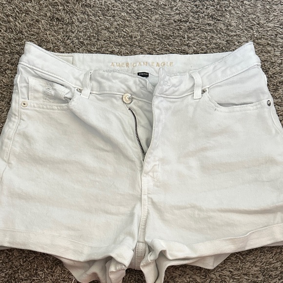 American Eagle Outfitters Women's Crisp White Jean Shorts - Picture 3 of 6